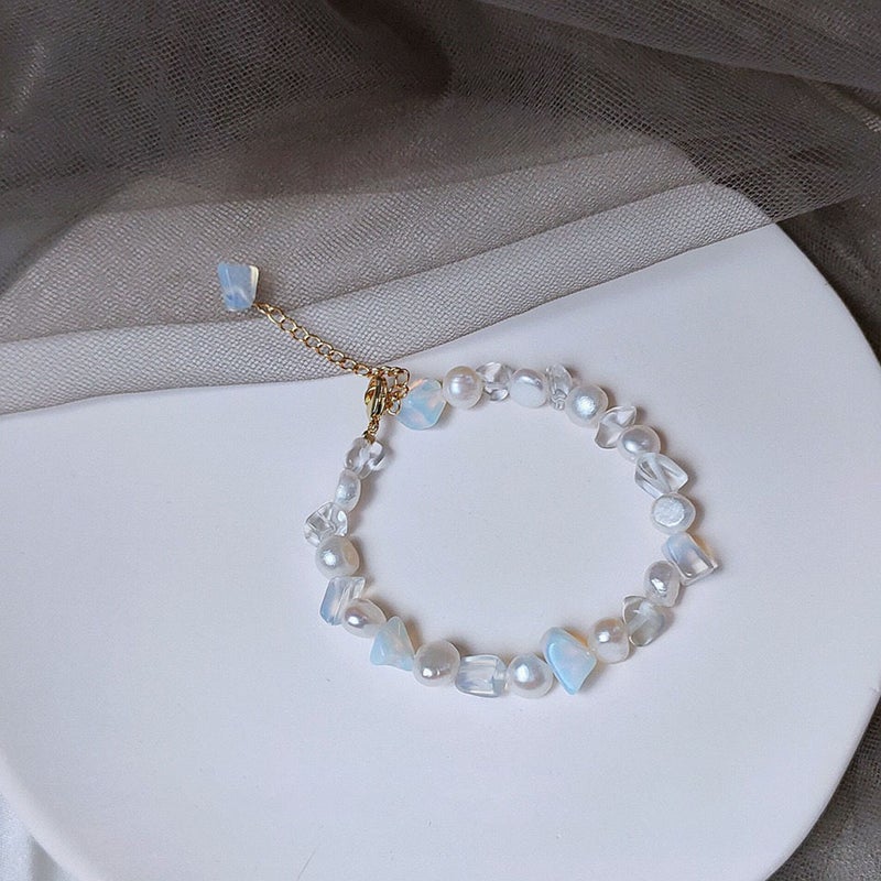 Natural Freshwater Pearl Bracelet Women'S Trendy Super Fairy Blink In The Escape Princess Summer Explosions Bracelet - Image 1